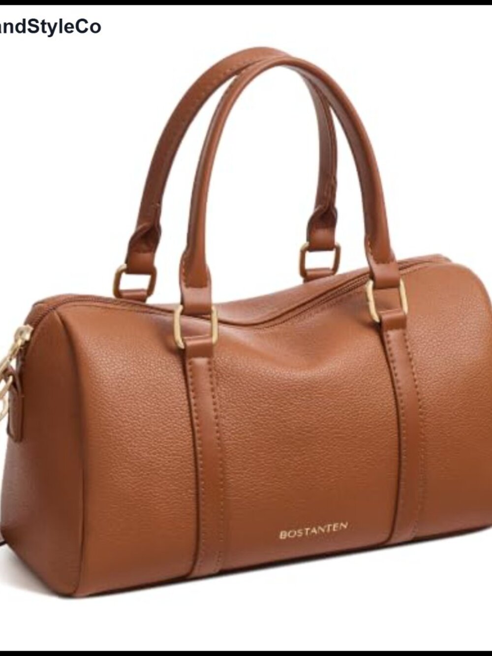 Small Slouchy Boston Crossbody Purse Vegan Leather Handbag